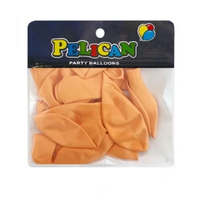 Шарики Pelican 10' (26 см)  макарун оранжевый , 10 шт/уп Оранжевый Pelican (811210)
