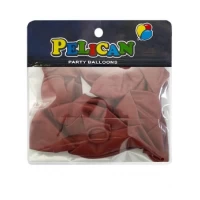 Шарики Pelican 10' (26 см)  пастель  красно  коричневый, 10 шт/уп Красный Pelican (811030)