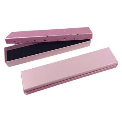 Подарочная коробка ювелирная, 4,5 х 20 х 2,5см, розовая (J00322 pink)