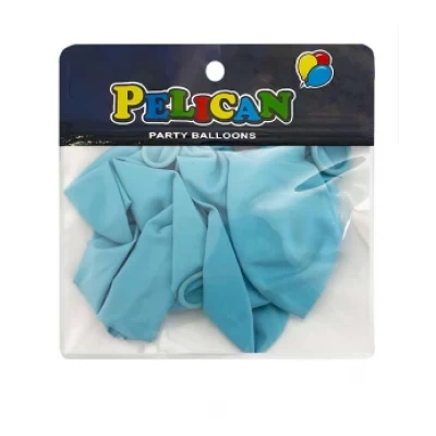 Шарики Pelican 10' (26 см)  пастель голубой нежный, 10 шт/уп Голубой Pelican (811024)