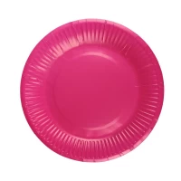 Тарелки картонные розовые 23см, 250гр, 10 штук Розовый Unison (10296)