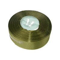 Репсовая лента 2,5см* 23 м олива (D00225-076)