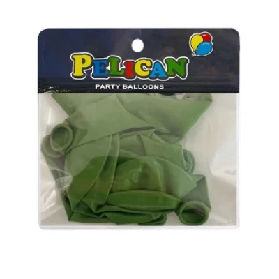 Шарики Pelican 10' (26 см)  винтажный оливково  зеленый, 10 шт/уп Зеленый Pelican (811067)