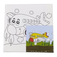 Раскраска 15 х 15см (холст на раме) с акриловыми красками и кистью (0685-4)