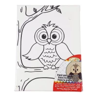 Раскраска 15 х 20см (холст на раме) с акриловыми красками и кистью (0687-8)