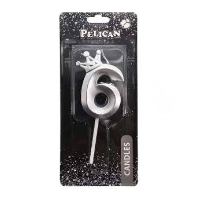 Свеча цифра 3D с короной Свеча цифра 3D с короной