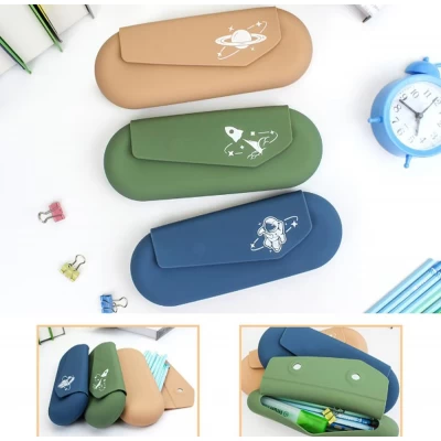 Пенал силиконовый 22 х 8,5 х 3,5см Разноцветный Unison (QS-2025)