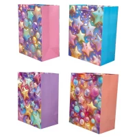 Пакет подарочный с фольгой 30 х 41,5 х 12см, 210гр, Звезды (SM1110L)