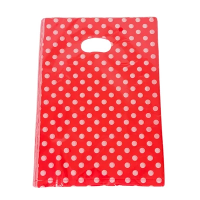 Подарочные пакеты, полиэтиленовые 20 х 30см, 24шт/уп Красный Unison (10701-14)