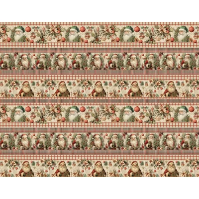 Бумага подарочная мелованная 80г, новогодняя, 100 х 70см -10 листов (PVM10-320NY)