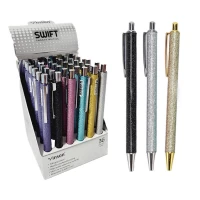 Ручка шариковая автомат. синяя 0,7мм синяя, Vinson Разноцветный Vinson (7118)