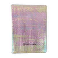 Дневник кож/зам 24 х 17,5см Голографические пиксели (0025-6)