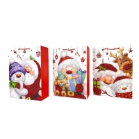 Пакет подарочный новогодний , 30 х 41,5 х 13cm 4 дизайна (848L)