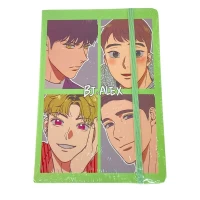 Тетрадь А5 картонная обложка 80 листов 80 гр, клетка 5 х 5мм Аниме (707-23)