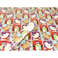 Бумага новогодняя для упаковки подарков 70см х 7 м (Пт 822.10) Бумага новогодняя для упаковки подарков 70см х 7 м (Пт 822.10)