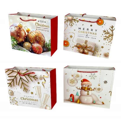 Пакет подарочный новогодний, 4 дизайна, 210g, 42 х 31 х 12см (YC-613L-3)