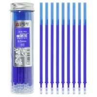 Стержень стираемый игольчатый наконечник 0,5 синий, 20шт тубус Синий Без бренда (463-BL)