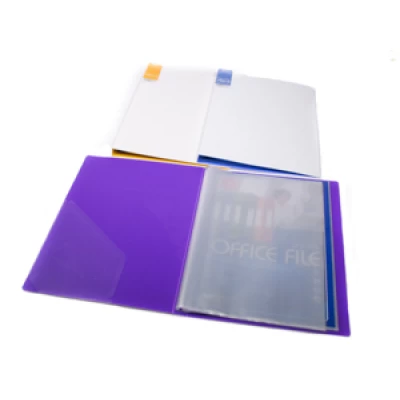 Папка пластиковая  в полоску 30 файлов Разноцветный Unicorn (UC30A)