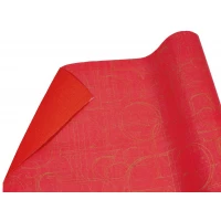 Бумага упаковочная крафт-двосторонний 0,7 х 7 м Красный Unison (Пт 500)