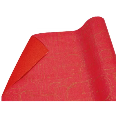 Бумага упаковочная крафт-двосторонний 0,7 х 7 м Красный Unison (Пт 500)