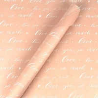 Бумага упаковочная крафт-двосторонний 0,66 х 7м Розовый Unison (Пт 501.1)