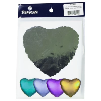 Шарик фольгированный PELICAN сердце 18 