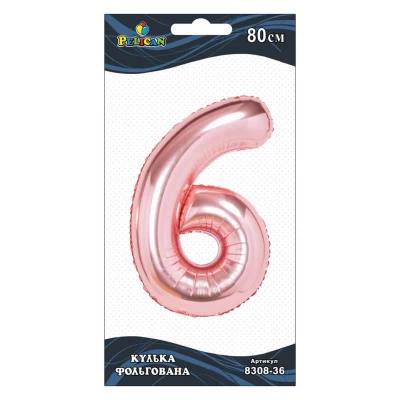 Цифра фольгированная Pelican, 