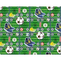 Бумага упаковочная мелованная 80г 10 листов  100 х 70см Зеленый Unison (PVM10-37)