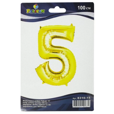 Цифра фольгированная Pelican, 