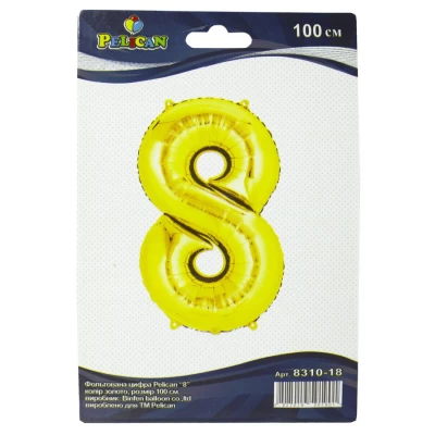 Цифра фольгированная Pelican, 