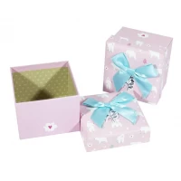 Коробка подарочная ювелирная 11 x 11 x 8,5см (4шт/уп) Розовый Unison (DG01-19)