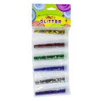 Глиттер звезды  переливающиеся на ленте 6 цветов Разноцветный Unison (1993)