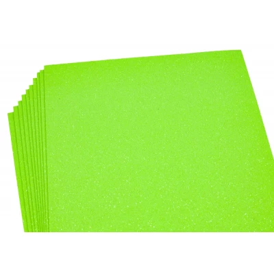 Фоамиран с глиттером  1,7мм, 10 листов, салатный Зеленый Unison (17IA4-7107)