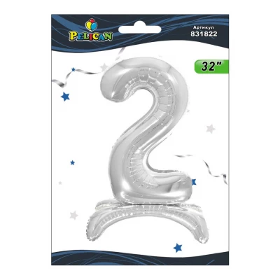 Цифра фольгированная на подставке Pelican Цифра фольгированная на подставке Pelican