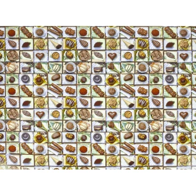 Бумага упаковочная мелованная 80г 10 листов  100 х 70см Разноцветный Unison (PVM10-93)