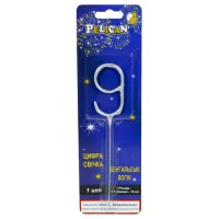 Свеча цифра бенгальская Pelican, 