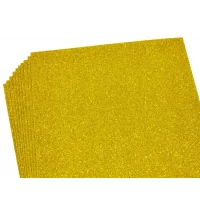 Фоамиран с глиттером  1,7мм, 10 листов, желтый Желтый Unison (17GLA4-039)
