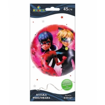 Шарик фольгированный Pelican, Леди Баг и Супер Кот, 45см Разноцветный Pelican (835127)