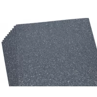 Фоамиран 1,7мм серебристо серый с глиттером 10 листов Серый Unison (17GLA4-021)