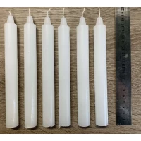 Свечи хозяйственные парафиновые время горения 8 часов, Ø ≈ 2 см, ⇕ ≈ 18 см, 6шт/наб Белый Unison (С020*18/1)