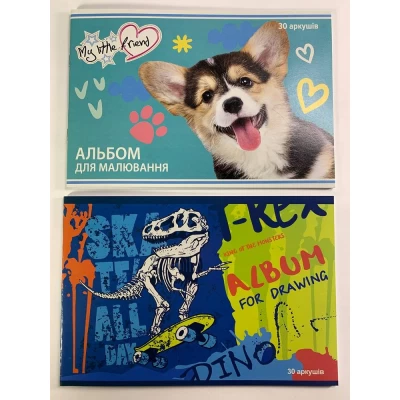 Альбом 30л А4 скоба офсетная бумага 100 г/м² Unison (11В-001) Альбом 30л А4 скоба офсетная бумага 100 г/м² Unison (11В-001)