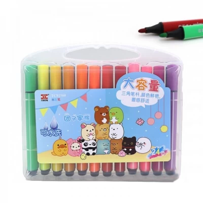 Фломастеры треугольные 24шт Разноцветный Unison (81160-TC24)