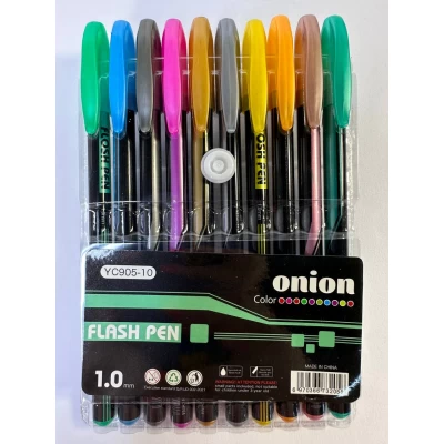 Ручки гелеві неон 10 цветов Unison (905-10-3)