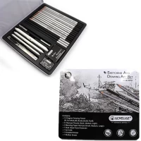 Карандаши простые набор Acmeliae для зарисовок 22 предмета Серый Acmeliae (44054)