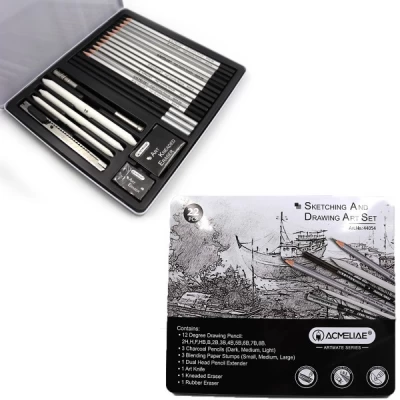 Карандаши простые набор Acmeliae для зарисовок 22 предмета Серый Acmeliae (44054)