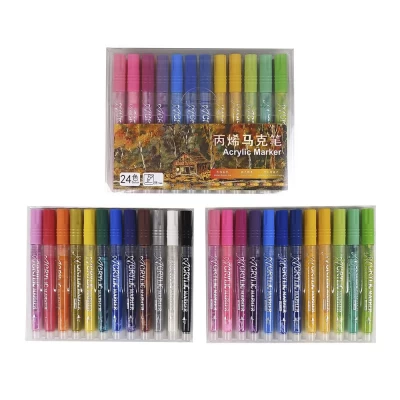 Маркеры акриловые 24цв Разноцветный Unison (043024-24)