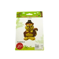 Шарик фольгированный 3D фигурный Белочка 63,5 х 39см Коричневый Без бренда (YY-F1029) Шарик фольгированный 3D фигурный Белочка 63,5 х 39см Коричневый Без бренда (YY-F1029)