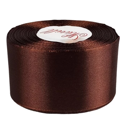 Атласная лента 5см (±5мм) x 33м Коричневый Marill (LA5033-32)
