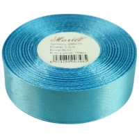 Атласная лента 2,5см x 33м Голубой Marill (LA2533-62)