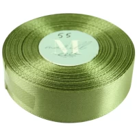Атласная лента 2,5см x 33м Зеленый Marill (LA2533-55)
